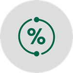Percent symbol icon